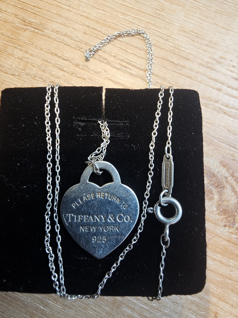 VINTAGE RETURN TO TIFFANY NY STERLING SILVER HEART NECKLACE MOTHERSDAY GIFT!